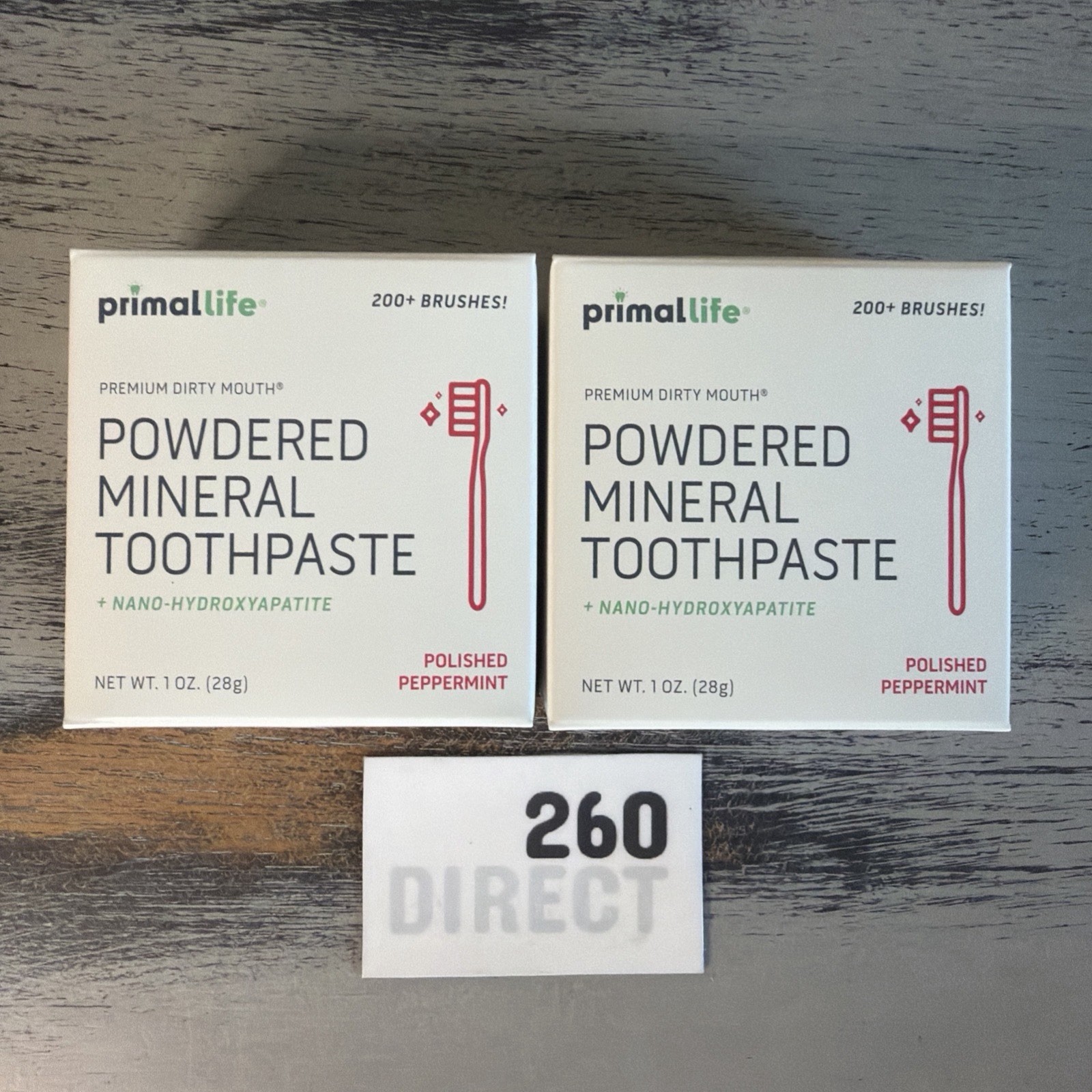 ⭐️SHIPS TODAY⭐️ Primal Life Organics Polished Peppermint Tooth Powder 1 oz. x2