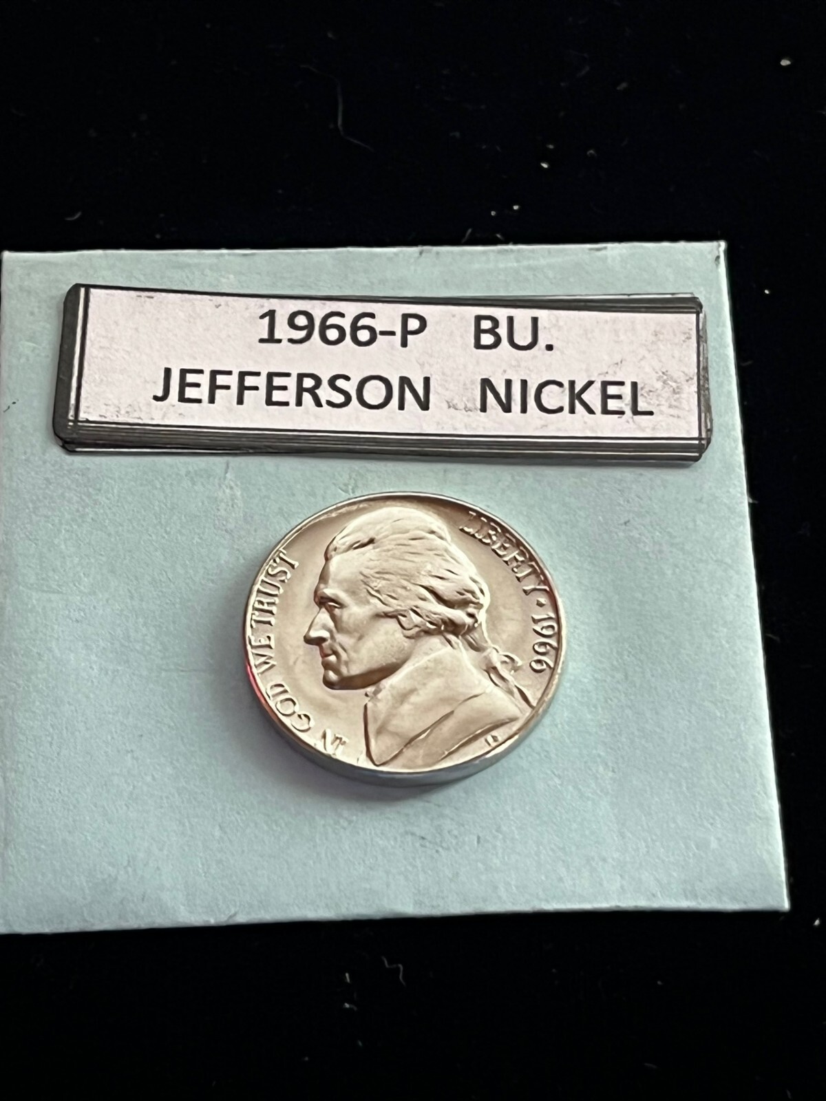 1966-P Jefferson Nickel Gem BU. Uncirculated