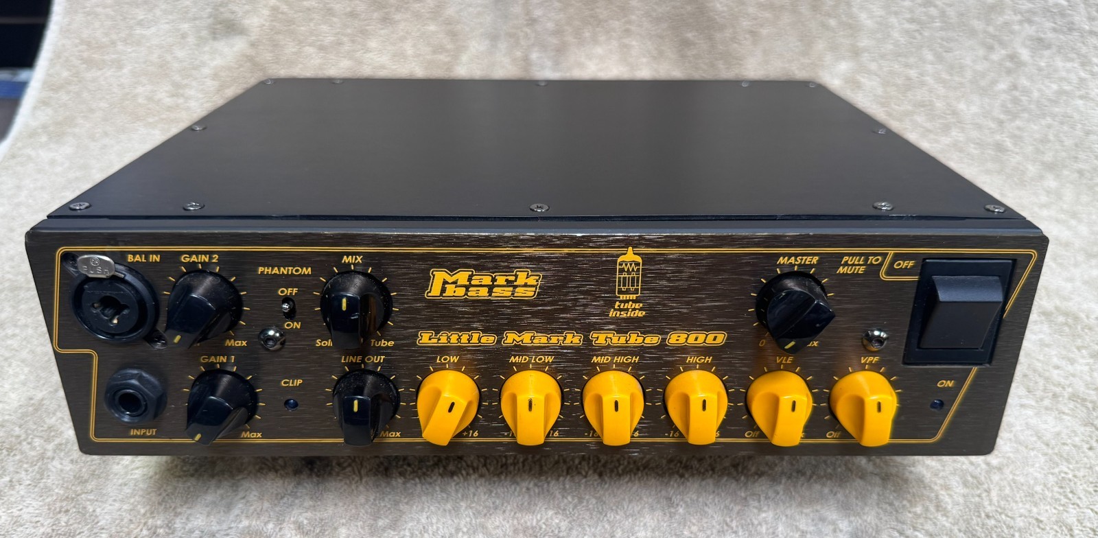 Markbass Little Mark Tube 800 Bass Amp Head Markbass Little Mark Tube 800 Bass Amp Head