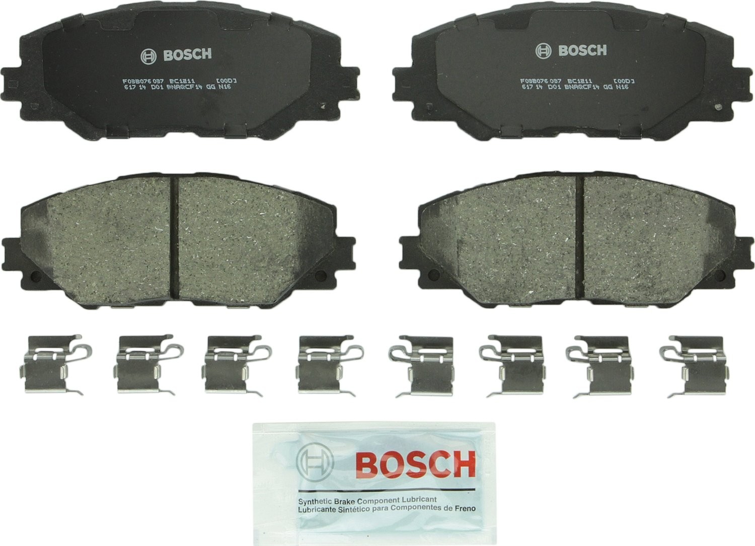 BOSCH Front Ceramic QuietCast Premium Brake Pads Disc Brake Pad Set