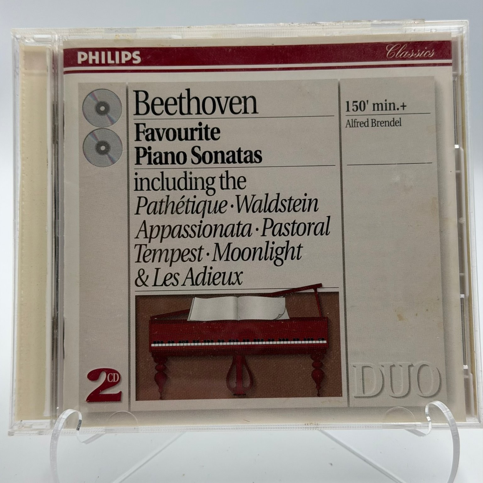 Beethoven – Favourite Piano Sonatas Alfred Brendel 1993 2CD Classical Philips