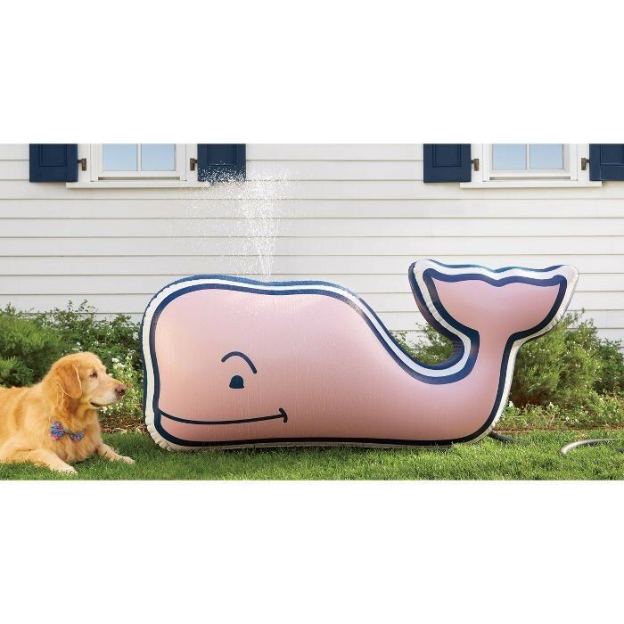 NIB Vineyard Vines For Target Pink Inflatable Whale Sprinkler Floatie  SO CUTE