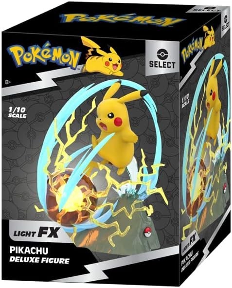 Jazwares x Pokemon 1/10 Scale Pikachu Deluxe Figure Select Light FX Electronic Jazwares x Pokemon 1/10 Scale Pikachu Deluxe Figure Select Light FX Electronic