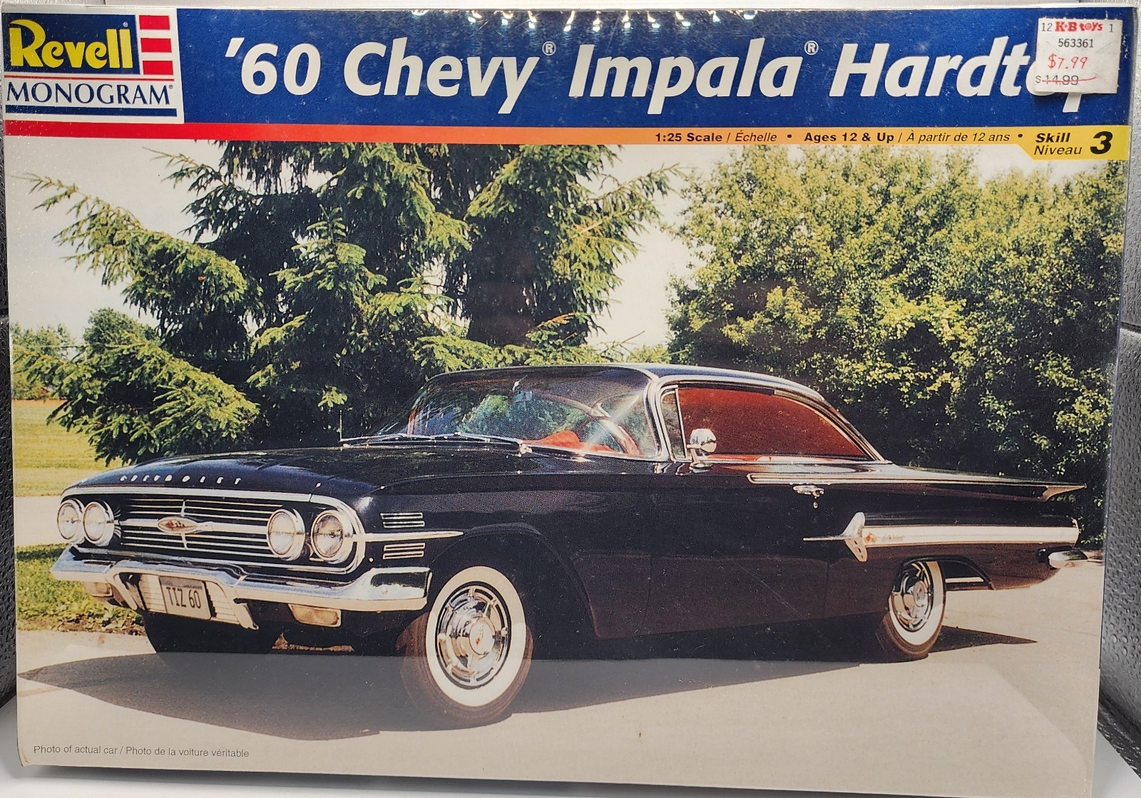 MONOGRAM REVELL 1960 CHEVY IMPALA HARDTOP '60 MODEL CAR KIT 1/25 NEW NIB 85-2532 MONOGRAM REVELL 1960 CHEVY IMPALA HARDTOP '60 MODEL CAR KIT 1/25 NEW NIB 85-2532