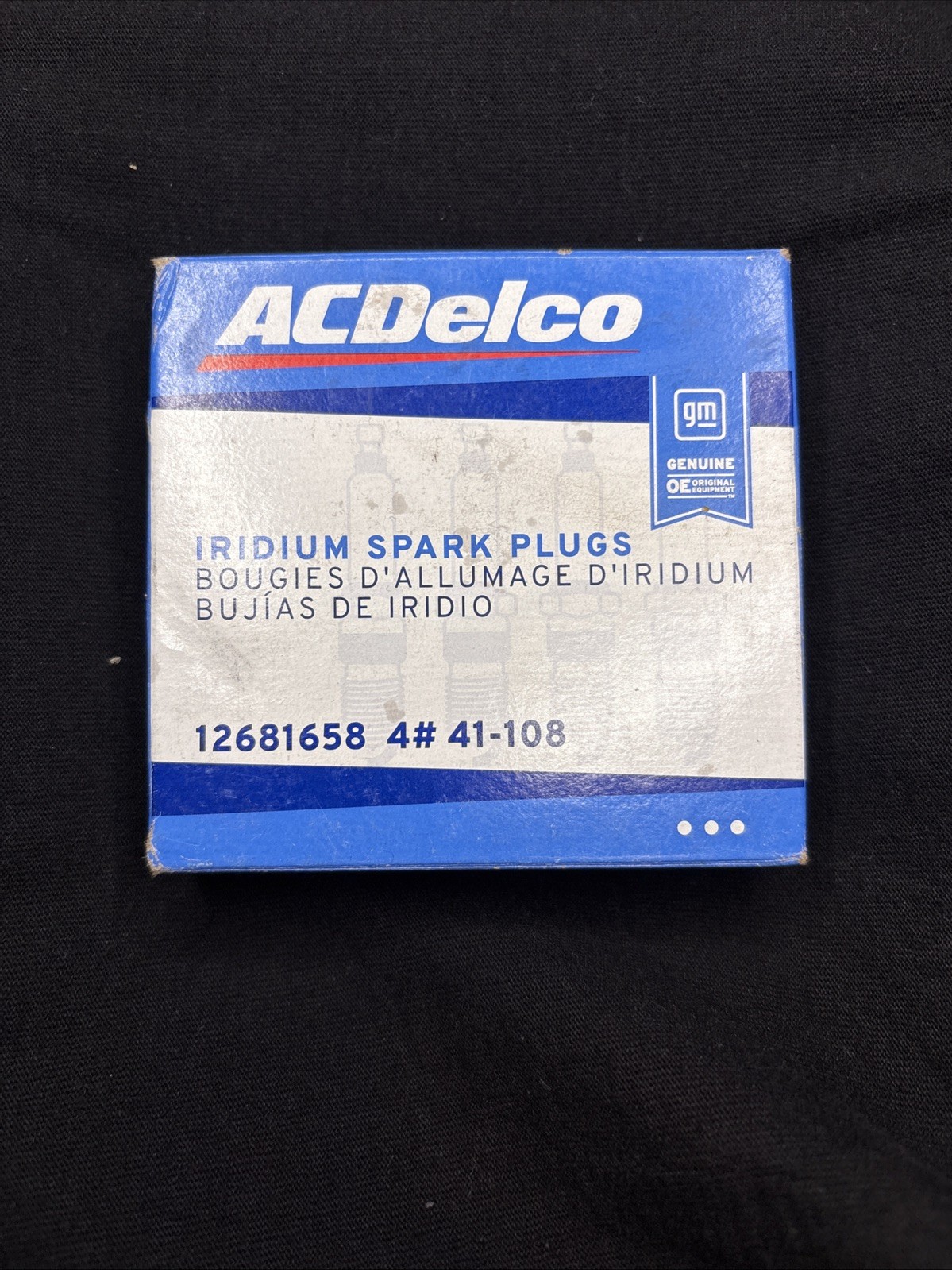 GENUINE GM 12681658 ACDelco Iridium Spark Plugs 41-108 (Set Of 4) OEM NEW GENUINE GM 12681658 ACDelco Iridium Spark Plugs 41-108 (Set Of 4) OEM NEW