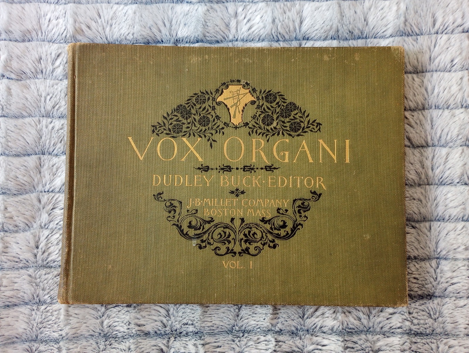 Antique  1896 Organ Music Vox Organi Vol 1 Dudley Buck First Edition Hardcover