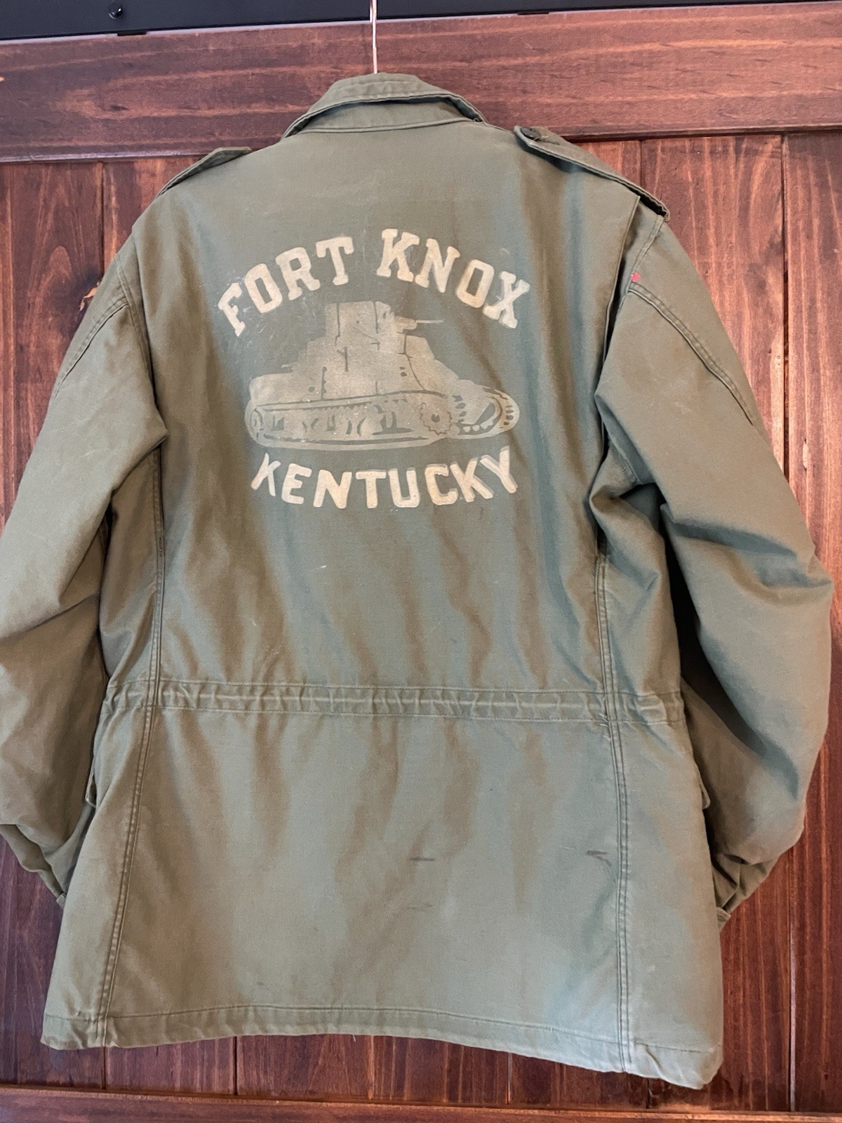 Vintage 1972 US Army M-65 Field Jacket Medium Regular Fort Knox Tank Rolane 70s