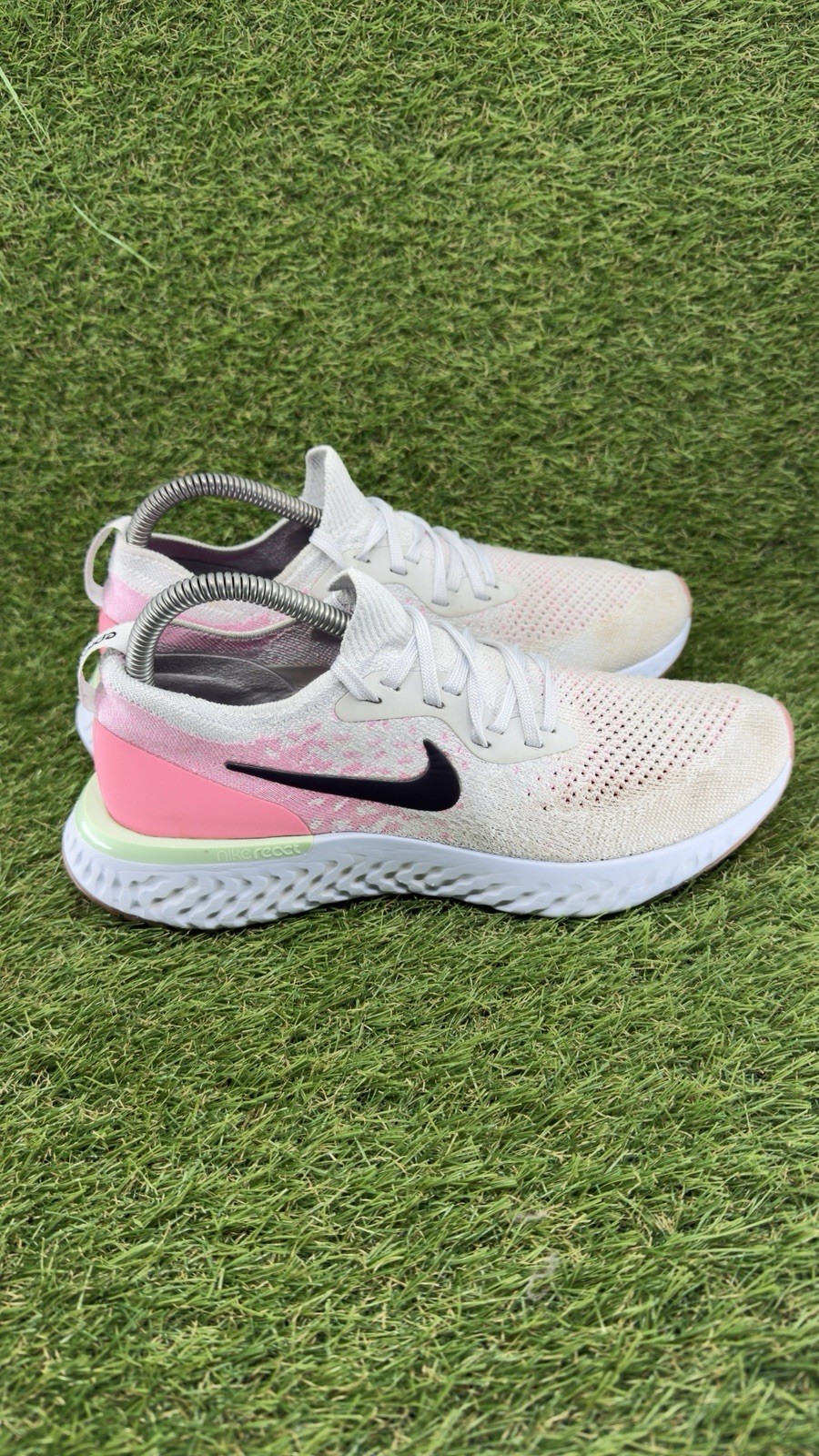 Nike React Gray Pink Women\'s Running Shoe sz 7