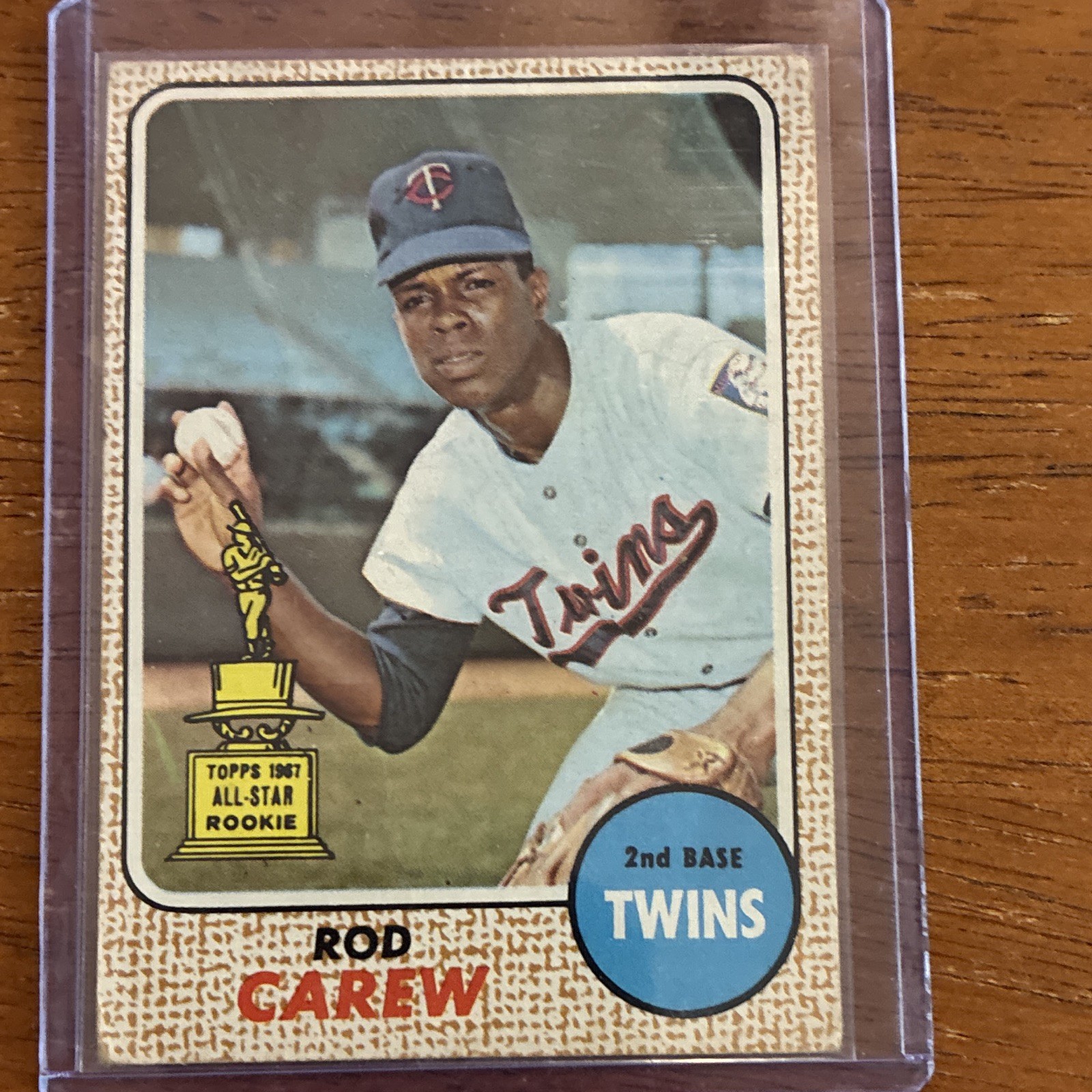 Topps 1968 Rod Carew #80 Minnesota Twins 1967 All-Star Rookie Baseball Card Topps 1968 Rod Carew #80 Minnesota Twins 1967 All-Star Rookie Baseball Card