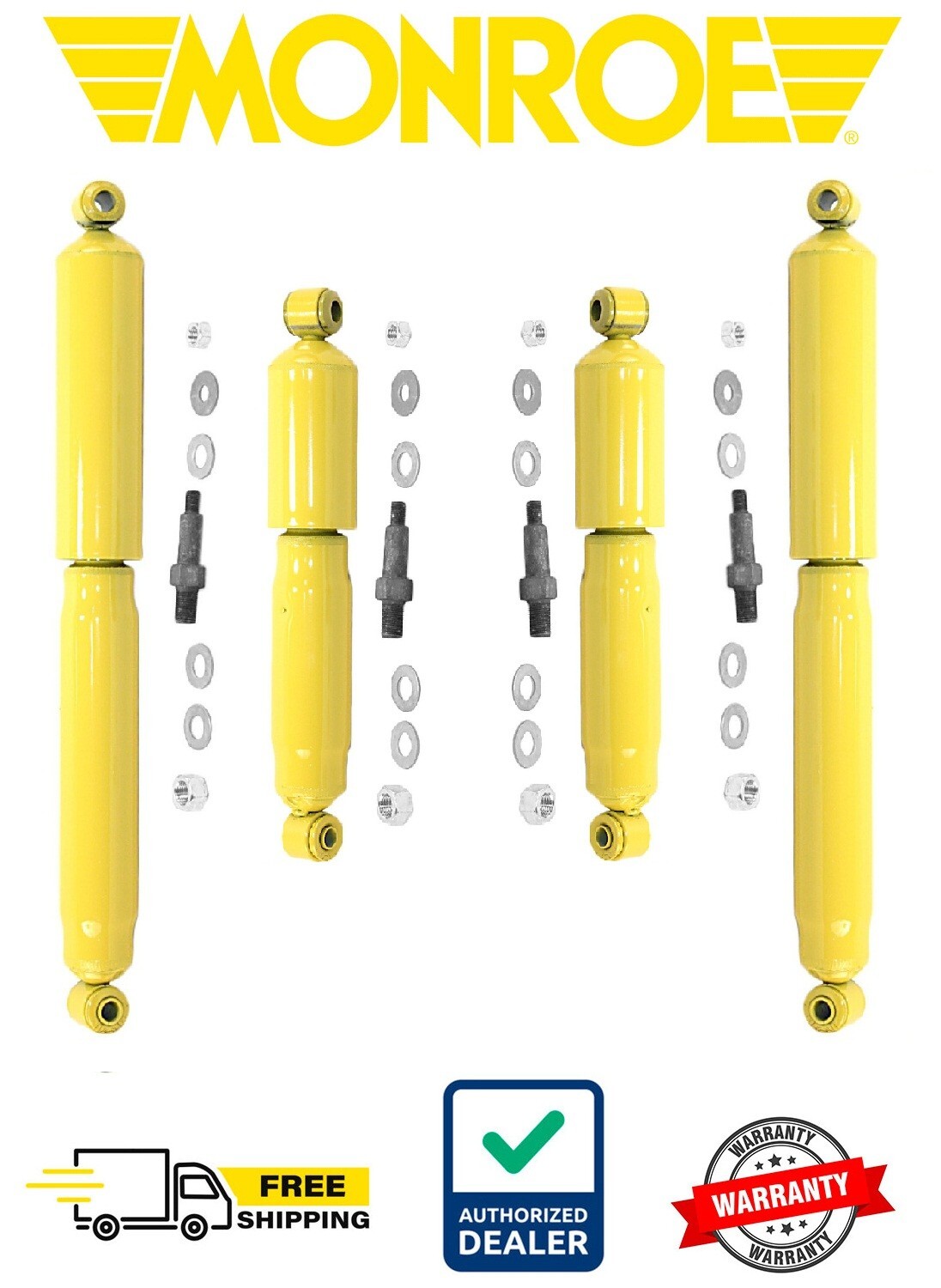 Monroe GasMagnum Shocks Front & Rear for Chevy C10 C20 Pickup Suburban 2WD