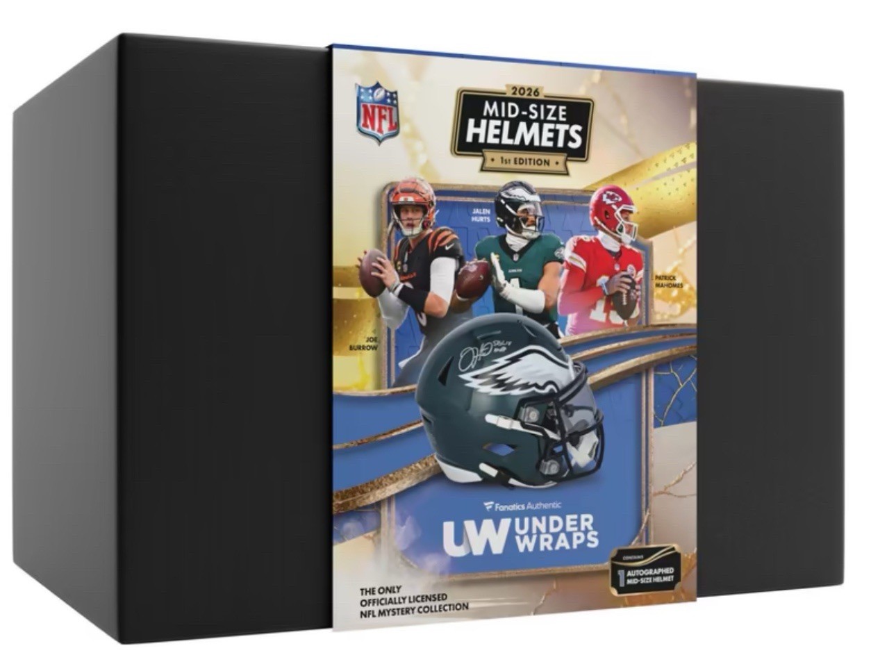 2026 Under Wraps Fanatics Autographed NFL Mid-Size Speed Flex Helmet 1st Ed NEW