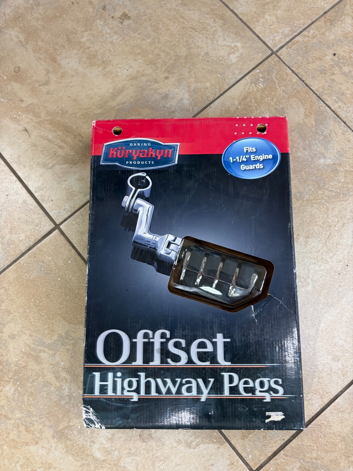 Kuryakyn - 7993 - Dually ISO Pegs with Offset and 1-1/4in. Magnum Quick Clamps