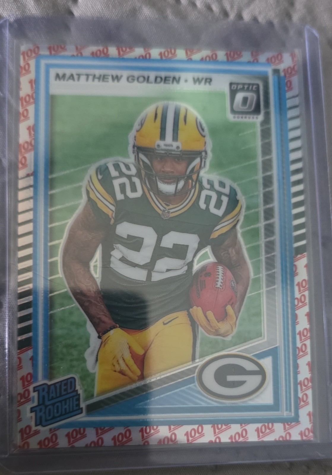 2025 Panini Donruss Optic - Rated Rookie Matthew Golden One Hundred Prizm (RC) 2025 Panini Donruss Optic - Rated Rookie Matthew Golden One Hundred Prizm (RC)