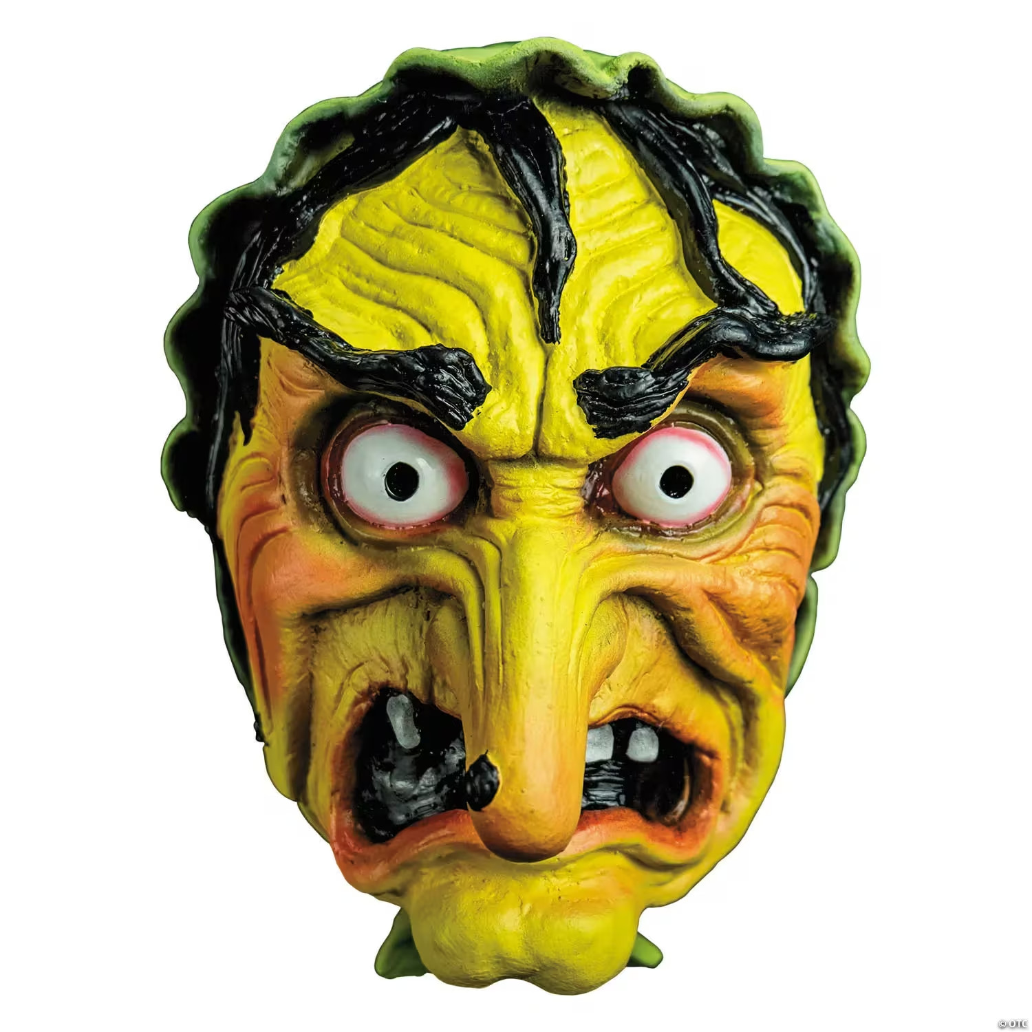 Chamber of Horrors Green Latex Overhead Witch Mask , Ship from US