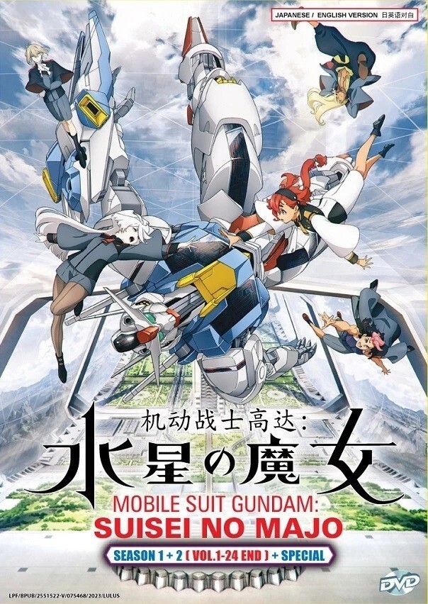 Mobile Suit Gundam: The Witch From Mercury Season 1-2 Anime DVD [Free Gift]