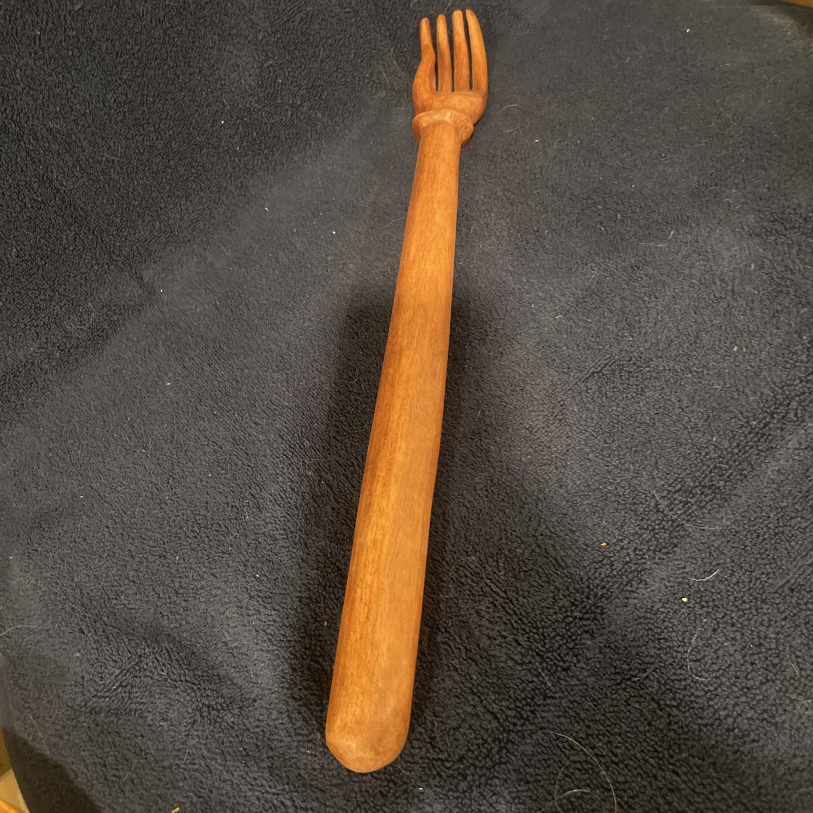 Vintage FOLK Hand Carved Wood Back Scratcher – CARVED HAND