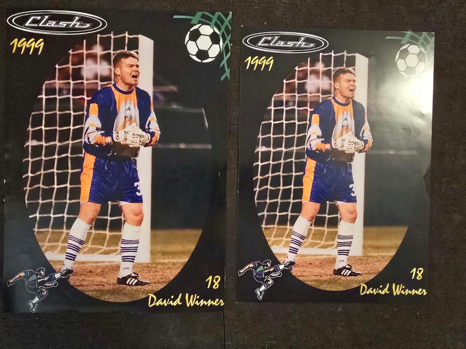 RARE 1999 David Winner San Jose Clash x2 LOT of Promotional Photos/Cards