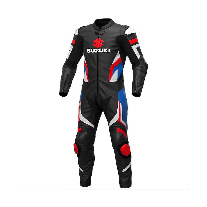 Handmade Custom Motorcycle Leather Racing Suit Men Suzuki Handmade Custom Motorcycle Leather Racing Suit Men Suzuki