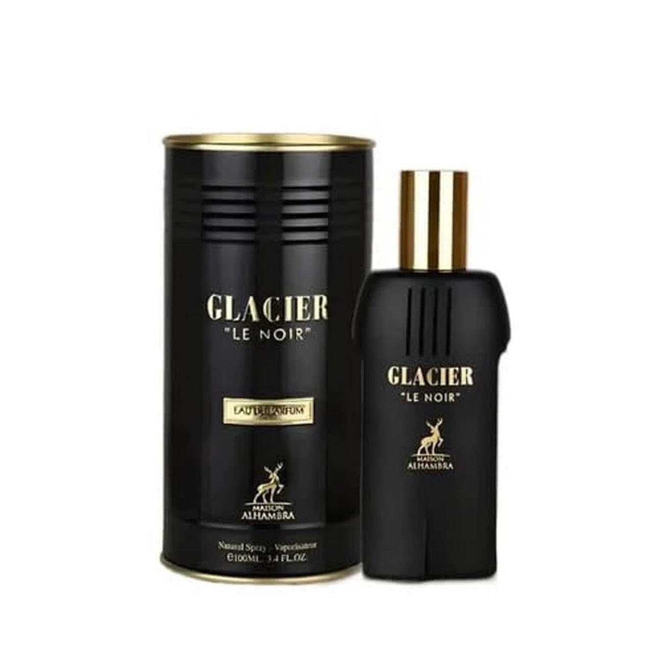 Maison Alhambra Glacier Le Noir 3.4 Oz Eau De Parfum Spray for Men New in Box Maison Alhambra Glacier Le Noir 3.4 Oz Eau De Parfum Spray for Men New in Box