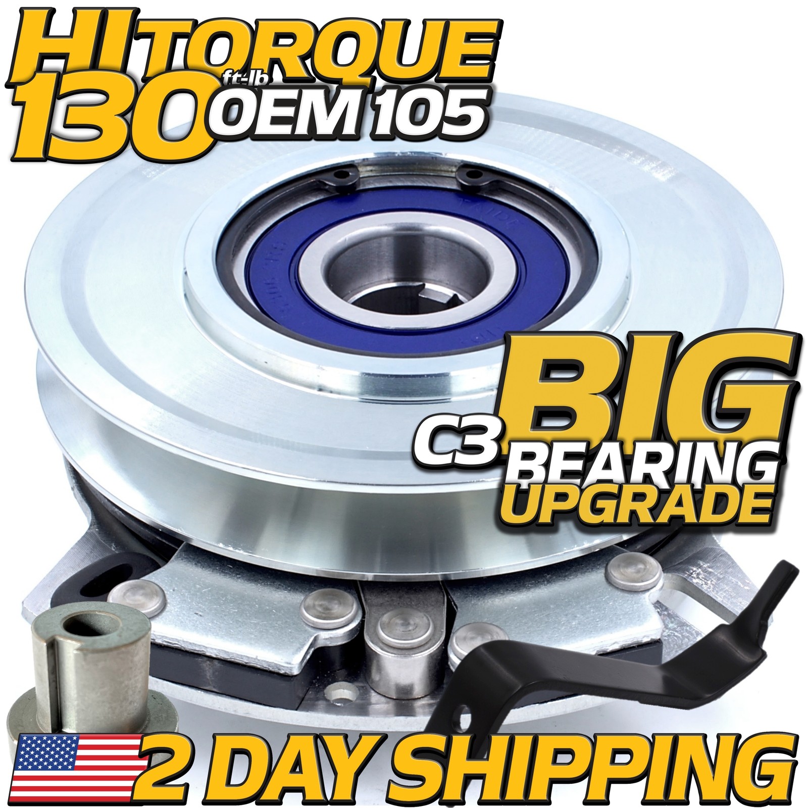 HiTorq 130ftlb (OEM 105) Clutch for John Deere GY20878 L120 L130 5219-73 5219-20 HiTorq 130ftlb (OEM 105) Clutch for John Deere GY20878 L120 L130 5219-73 5219-20