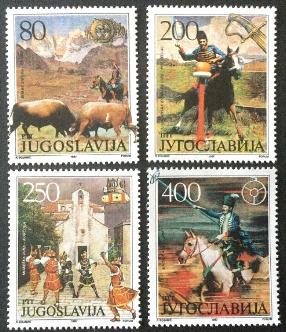 1987 Yugoslavia Sc. 1873-76 Traditional Competitions MNH 1987 Yugoslavia Sc. 1873-76 Traditional Competitions MNH