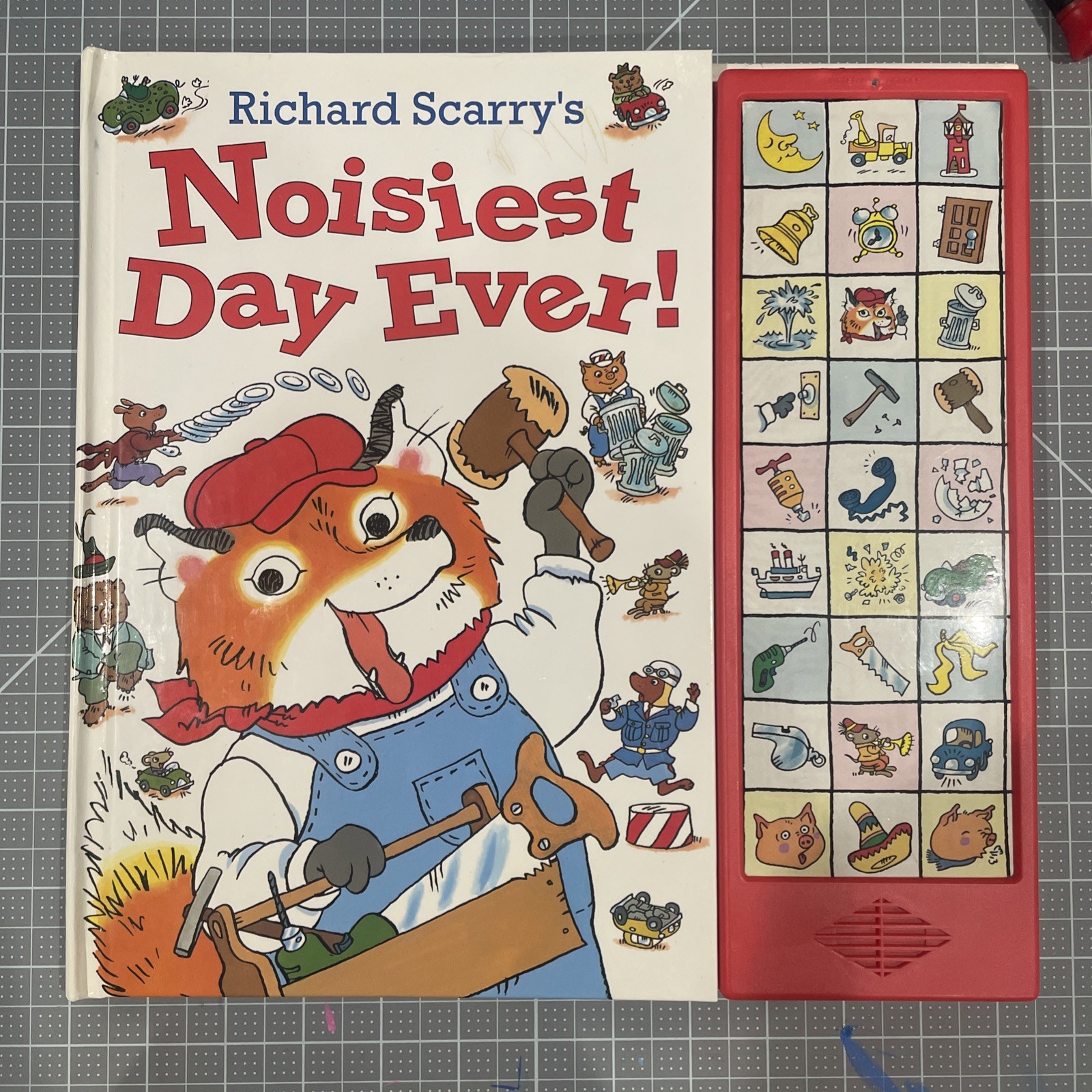 Richard Scarry’s Noisiest Day Every Sound Book WORKS TESTED VINTAGE Richard Scarry’s Noisiest Day Every Sound Book WORKS TESTED VINTAGE