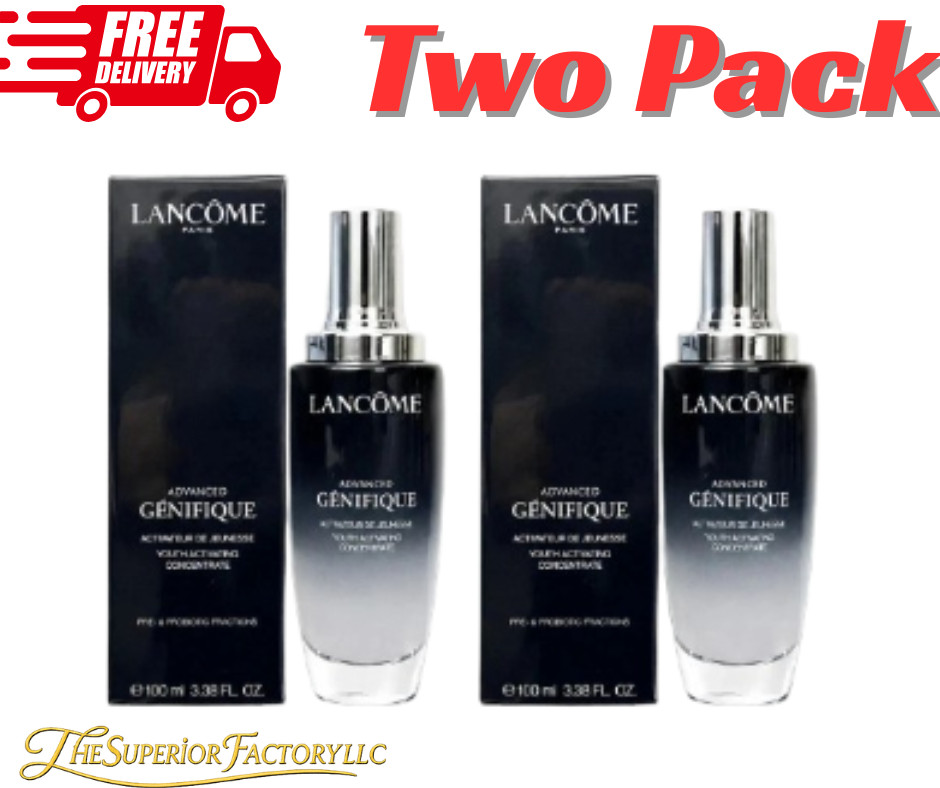 2X Lancome Advanced Genifique Youth Activating Concentrate 3.38oz /100ml New 2X Lancome Advanced Genifique Youth Activating Concentrate 3.38oz /100ml New