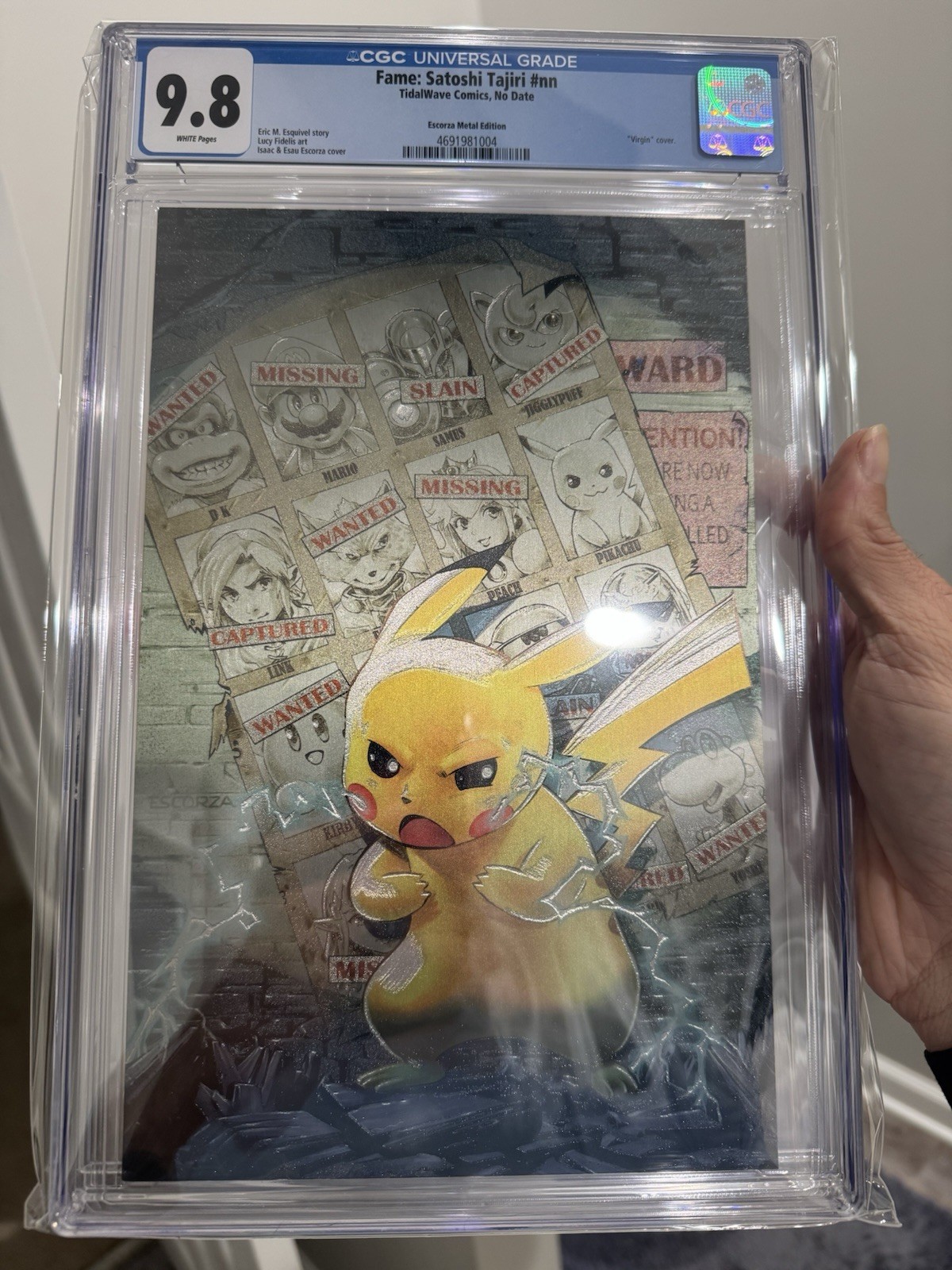Fame: Satoshi Tajiri - METAL LTD TO 10 - Super Smash Bros Homage Escorza CGC 9.8 Fame: Satoshi Tajiri - METAL LTD TO 10 - Super Smash Bros Homage Escorza CGC 9.8