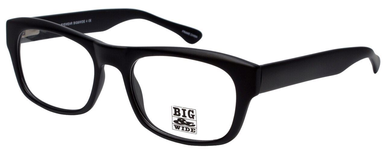 Big&Wide Authentic Designer Reading Glasses BW4 Matte Black 60mm 21 Power Option