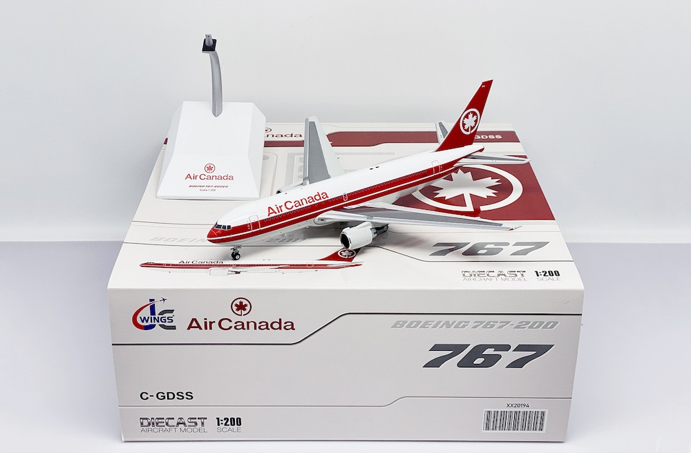 JC Wings XX20194 Air Canada Boeing 767-200ER C-GDSS Diecast 1/200 Model Airplane