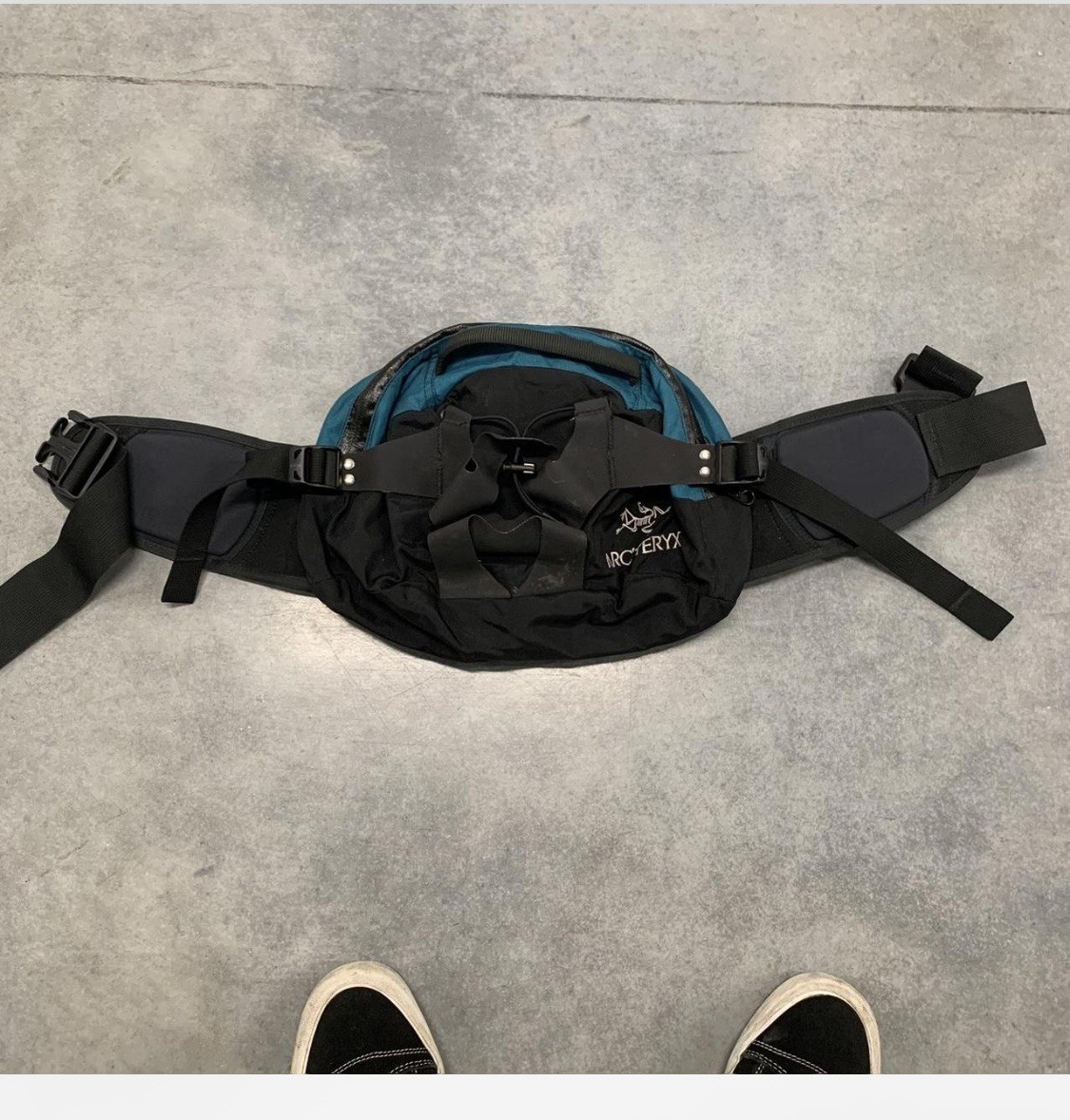 ARCTERYX Q5 5L Inkspot 2006 Lumbar Fanny Backpack Pack teal RARE