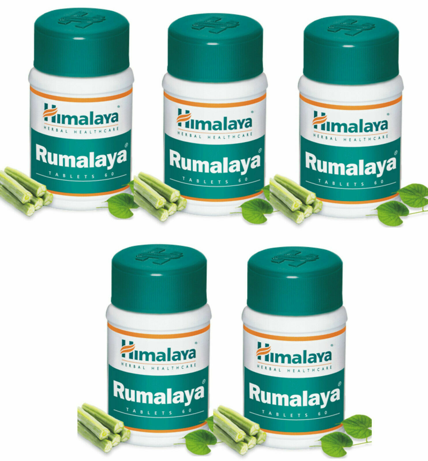 5 Packs X Himalaya RUMALAYA Tablets (60 Tabs) Each | 