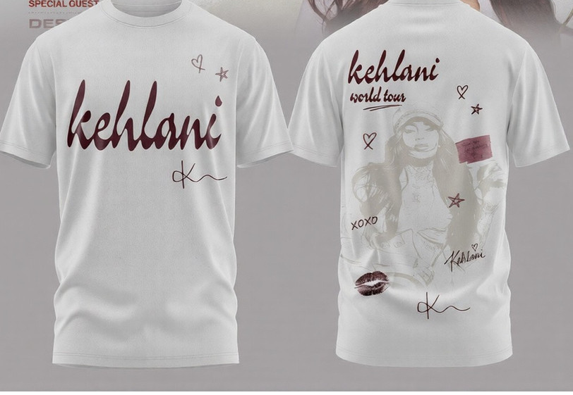 Kehlani World Tour 2027 Gift For Fans Two Sided Unisex T-Shirt Kehlani World Tour 2027 Gift For Fans Two Sided Unisex T-Shirt