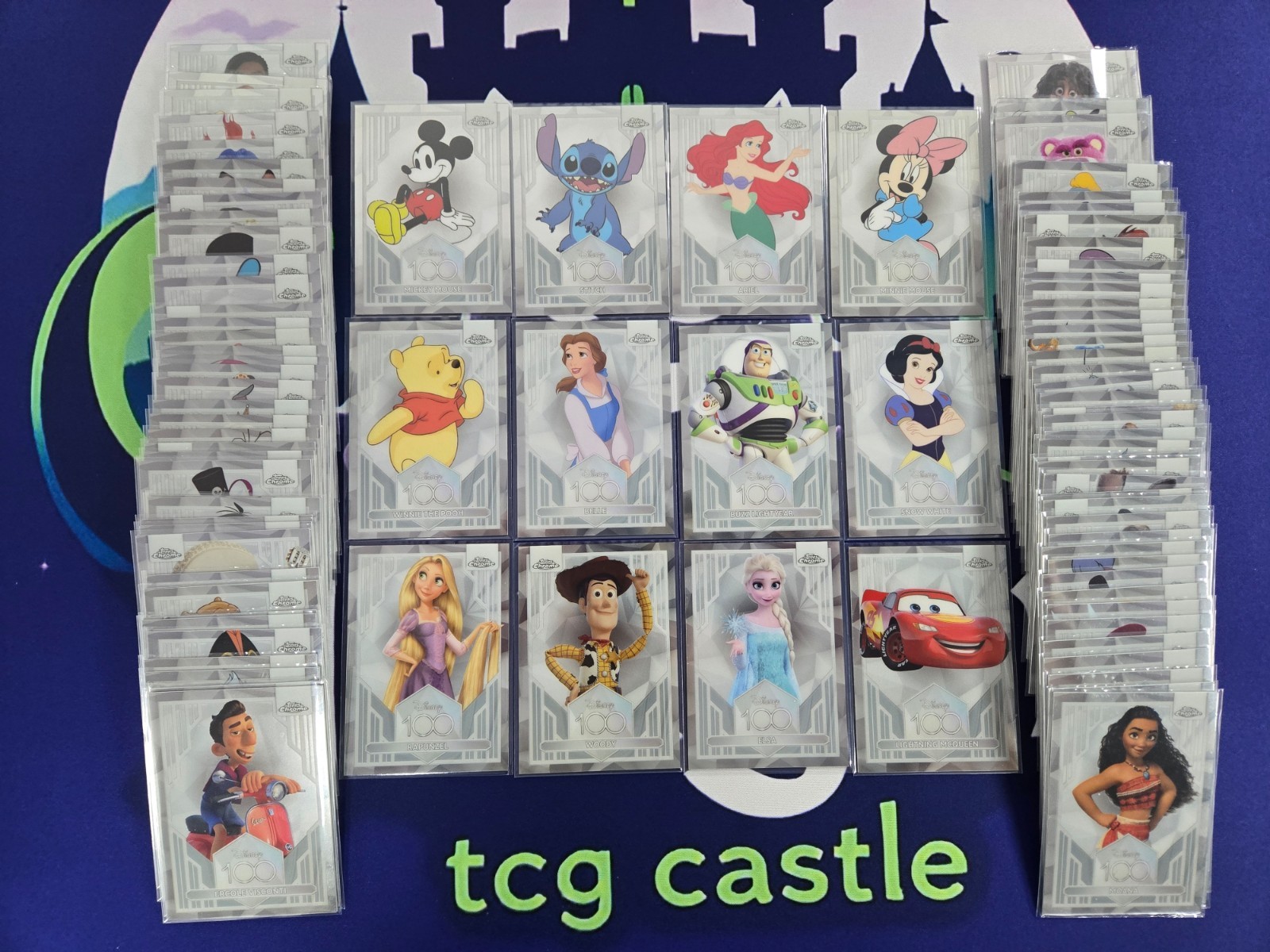 2023 Disney Topps Chrome 100 COMPLETE BASE SET #1-100 Actual Pic Mickey Elsa