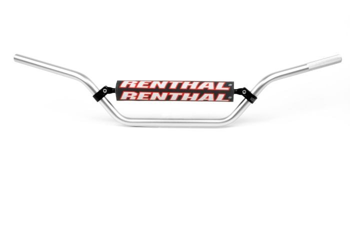 Renthal 838-01-SI-05-185 7/8in. Handlebar - Silver - Padded Silver