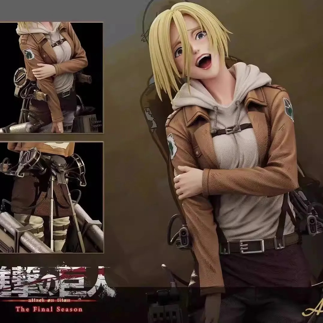 28cm Attack on Titan Annie Leonhart PVC Anime Figure Statue Collectible Toy