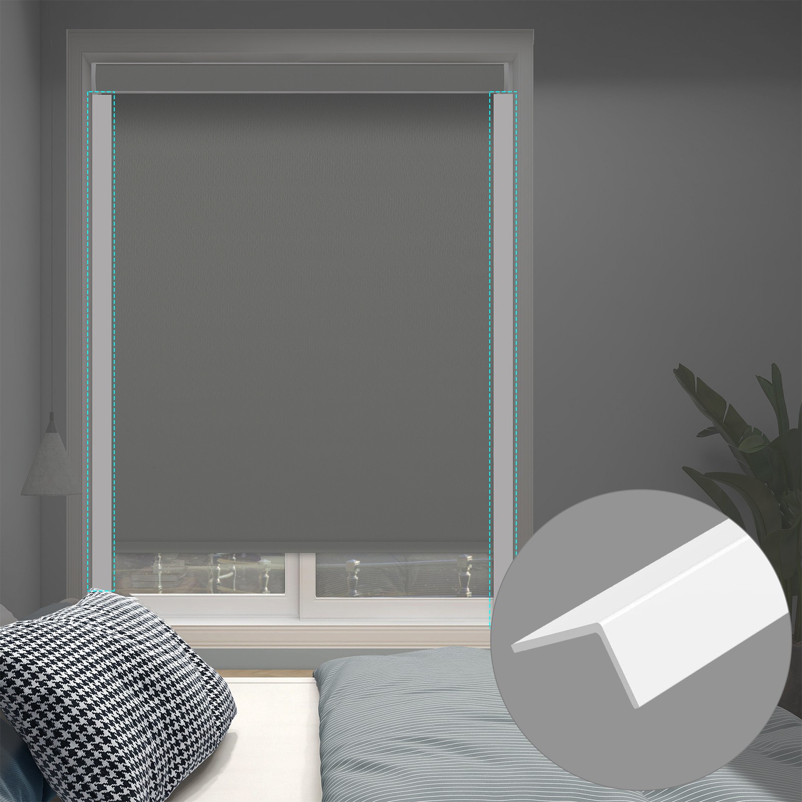 Changshade 100% Blackout Top Down Bottom Up Cellular Shade Honeycomb Window Blin
