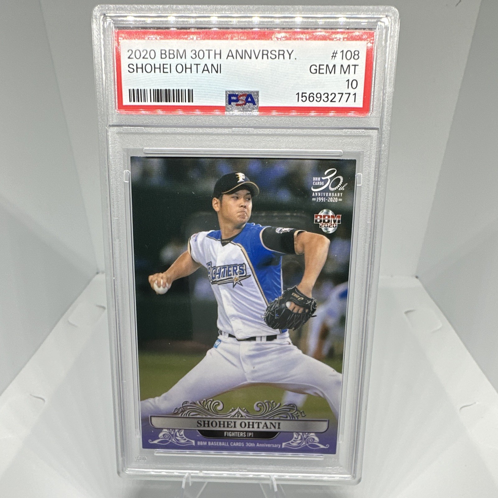 BBM 2020 30th Anniversary Shohei Ohtani #108 PSA 10 Cert 156932771