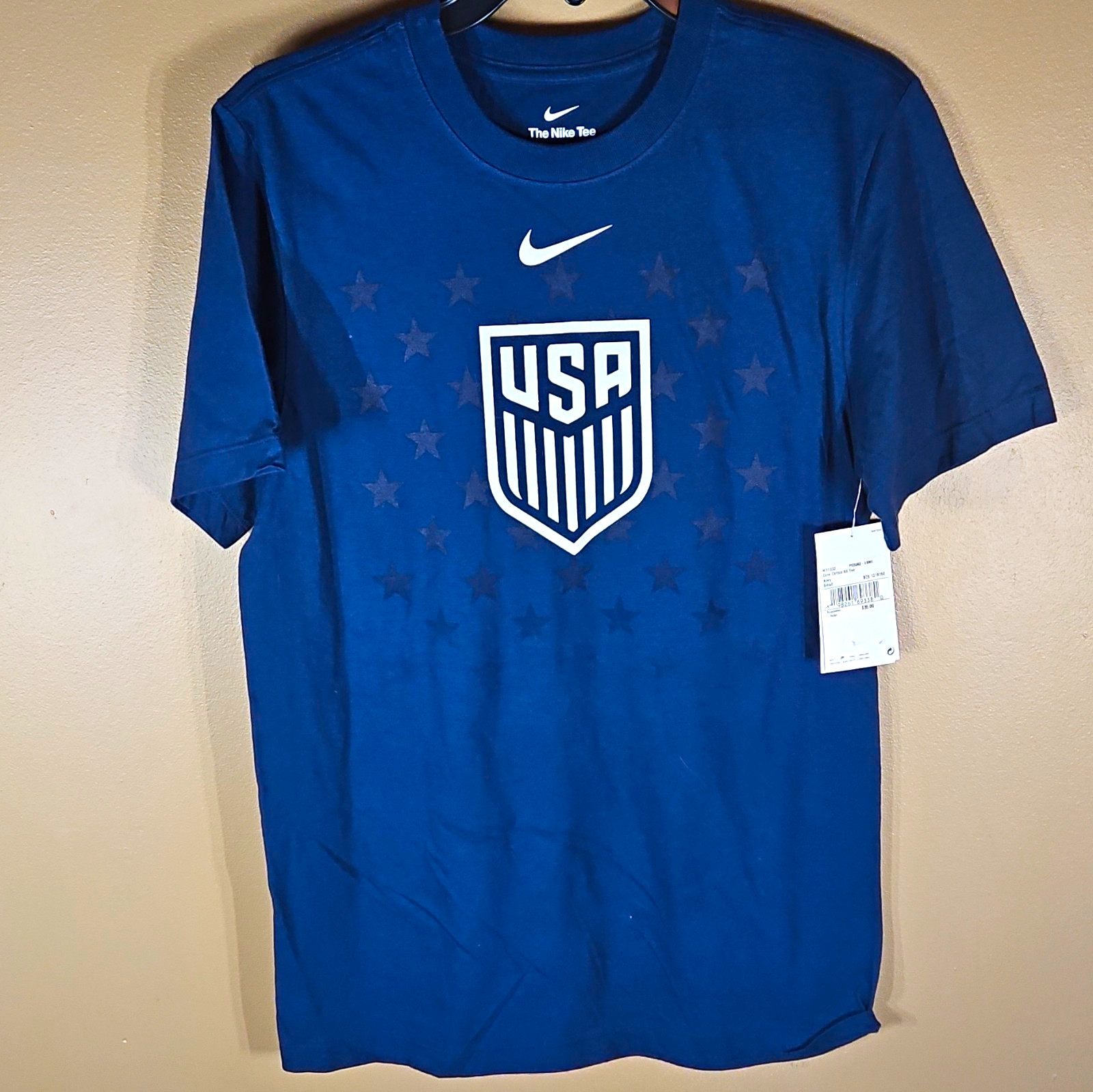 Nike USA Soccer Core Cotton Short Sleeve Shirt Tee Navy Size S Nike USA Soccer Core Cotton Short Sleeve Shirt Tee Navy Size S