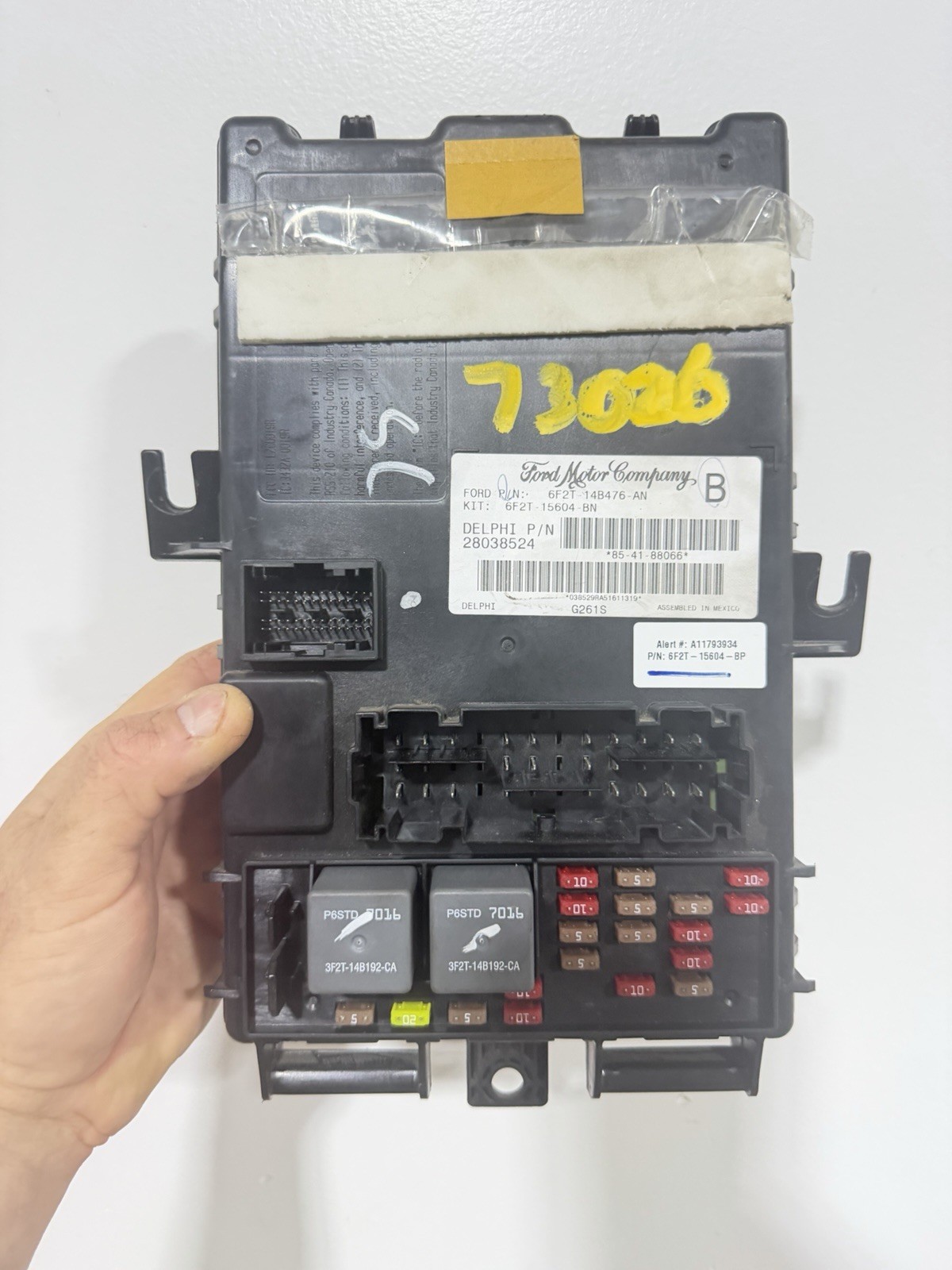 04-07 Ford Freestar Monterey BCM Multifunction Module Fuse Box 6F2T-14B476-AN 04-07 Ford Freestar Monterey BCM Multifunction Module Fuse Box 6F2T-14B476-AN