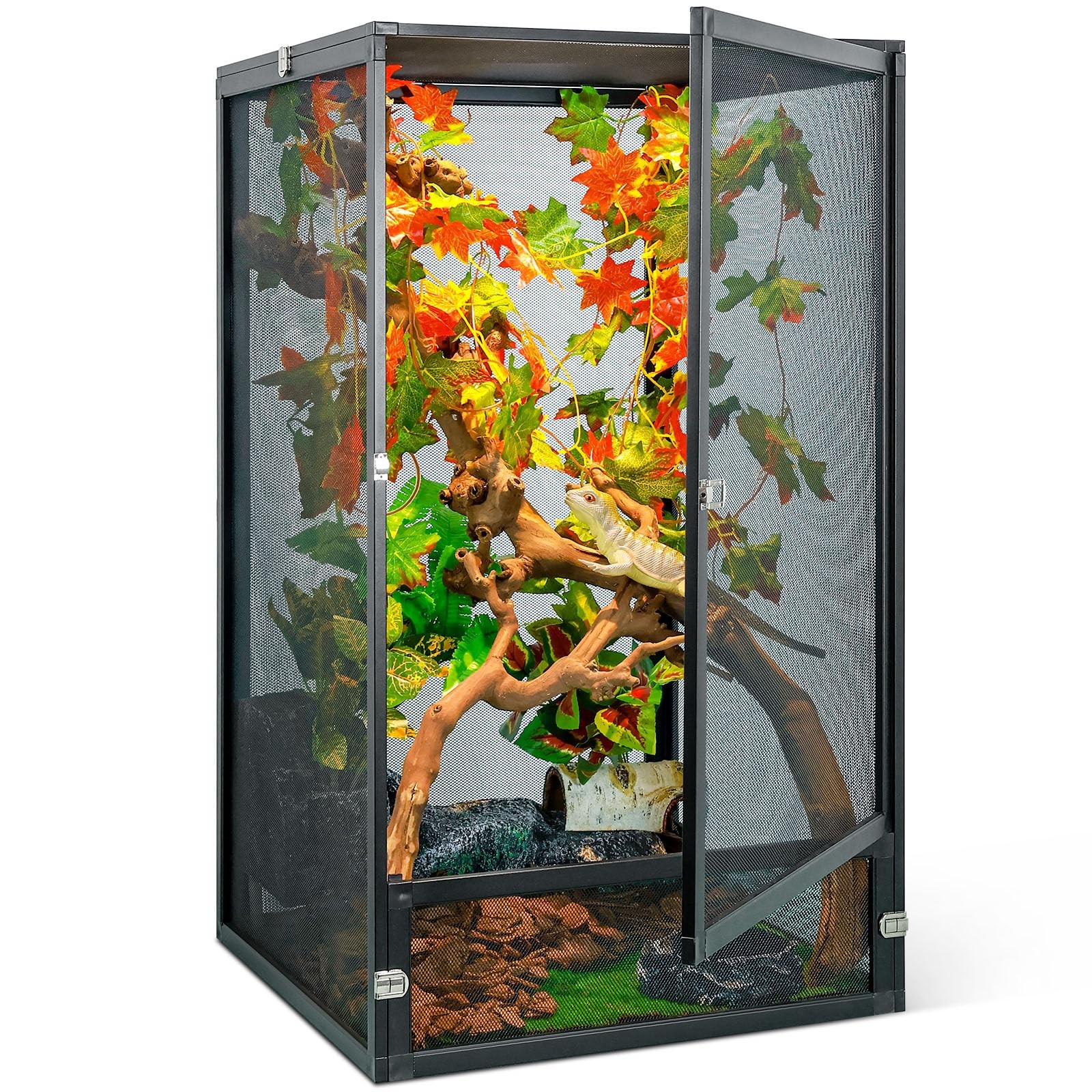 BINANO 33 Gal Reptile Terrarium for Crested Geckos, Leopard Geckos, Chameleons BINANO 33 Gal Reptile Terrarium for Crested Geckos, Leopard Geckos, Chameleons