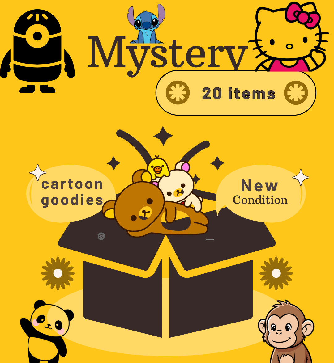 Mystery Lot  20 Pack Cartoon Character Bundle Keychains Magnets Wholesale