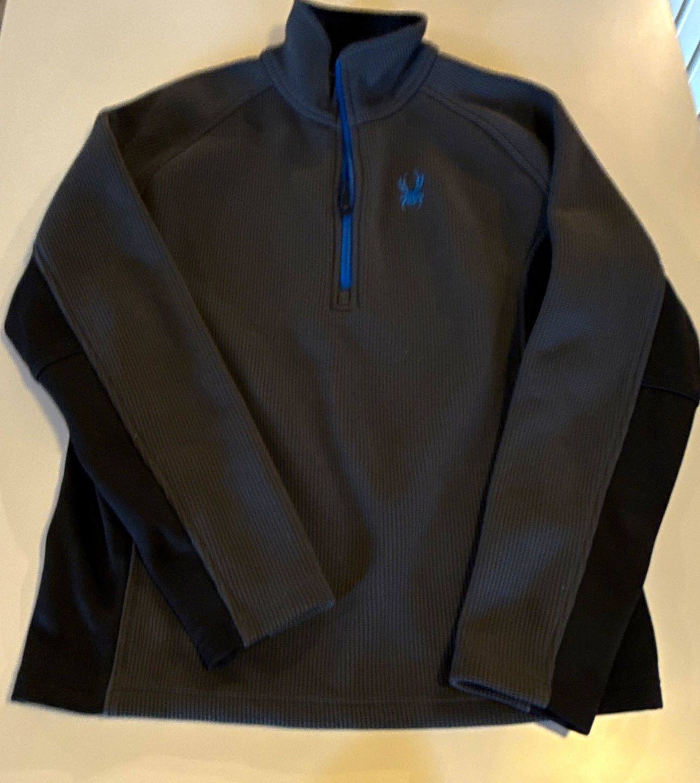 Spyder Men’s M Black 1/4 Zip Mock Neck Pullover Polyester Active MPN 1299048 Spyder Men’s M Black 1/4 Zip Mock Neck Pullover Polyester Active MPN 1299048