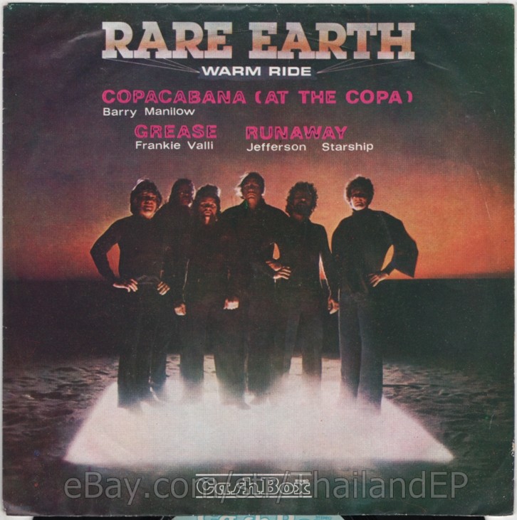 RARE EARTH /BARRY MANILOW /FRANKIE VALLI /GEFFERSON STARSHIP THAI EP  THAILAND