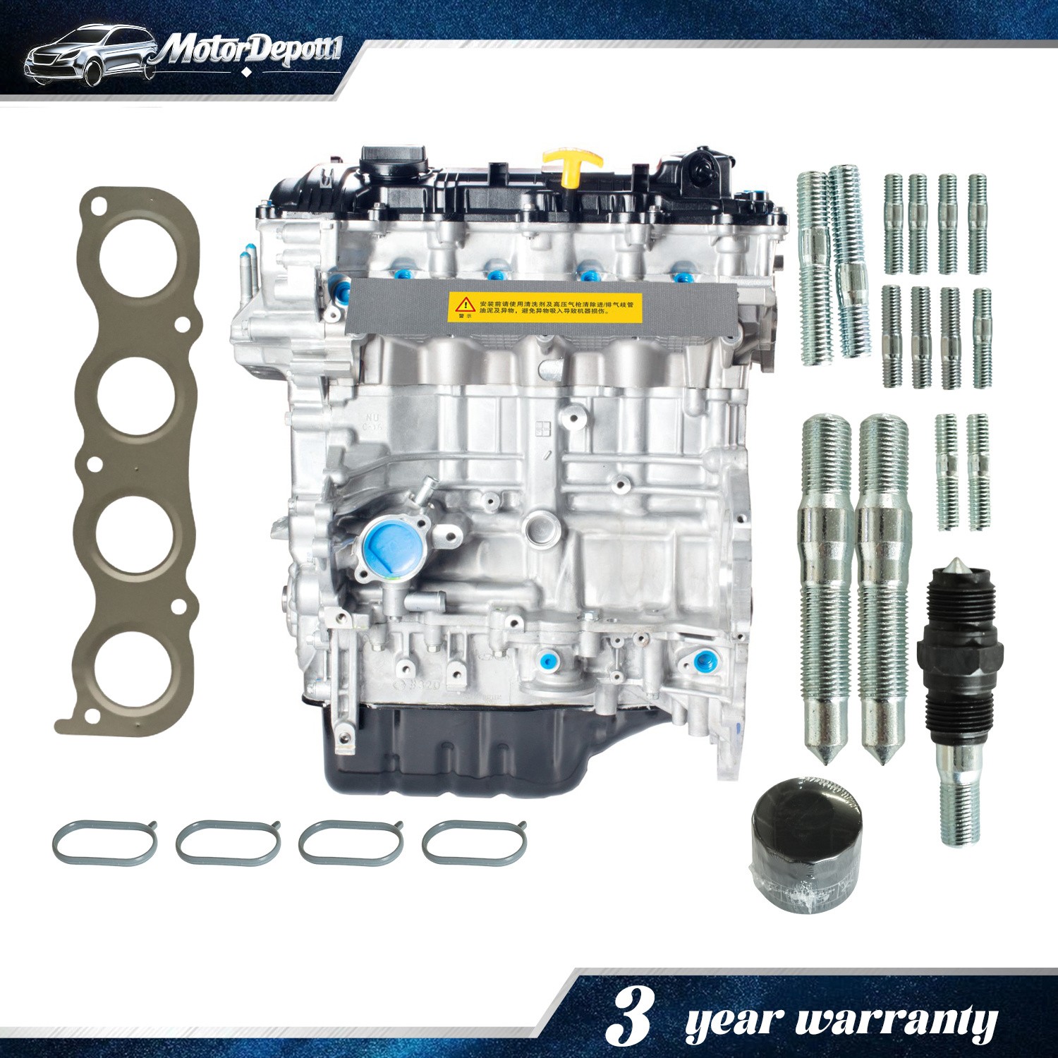 Engine Long Block 1.8L Engine Motor Assembly FOR Kia Forte Hyundai Elantra G4NB