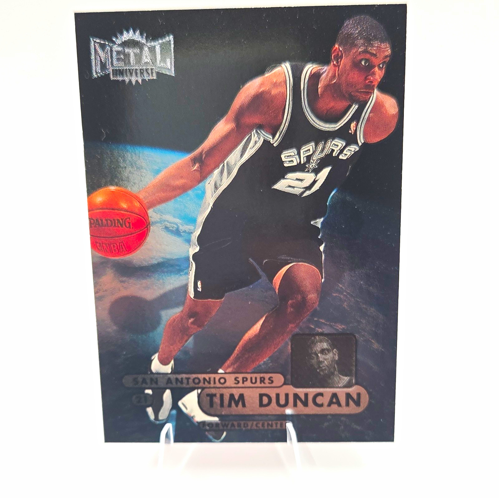 SkyBox 1997-98 Metal Universe Championship Preview Tim Duncan RC #72 Spurs