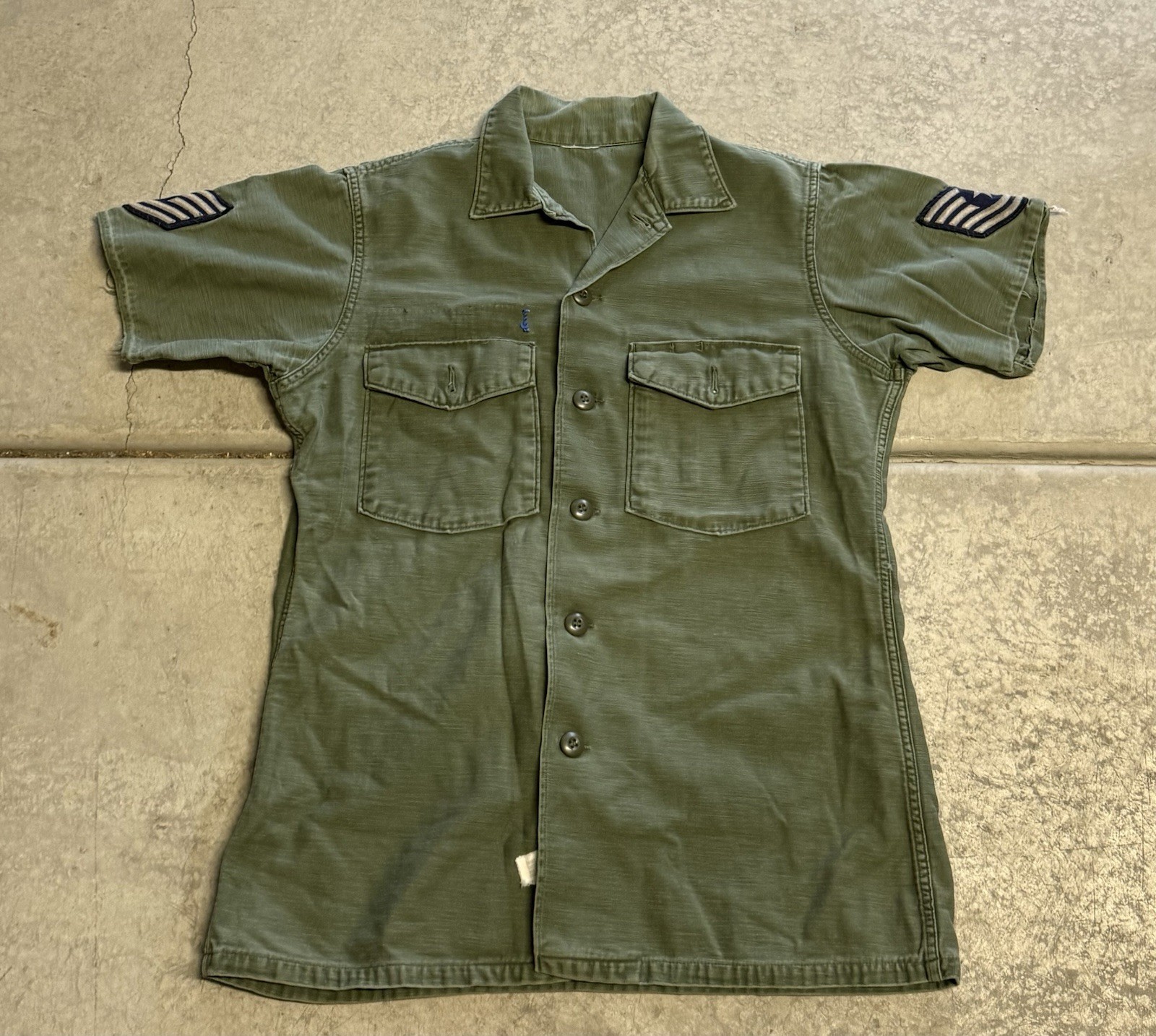 True Vintage 60’s Men’s OG 107 Sateen T-shirt Army Military M/L Vietnam Grunge
