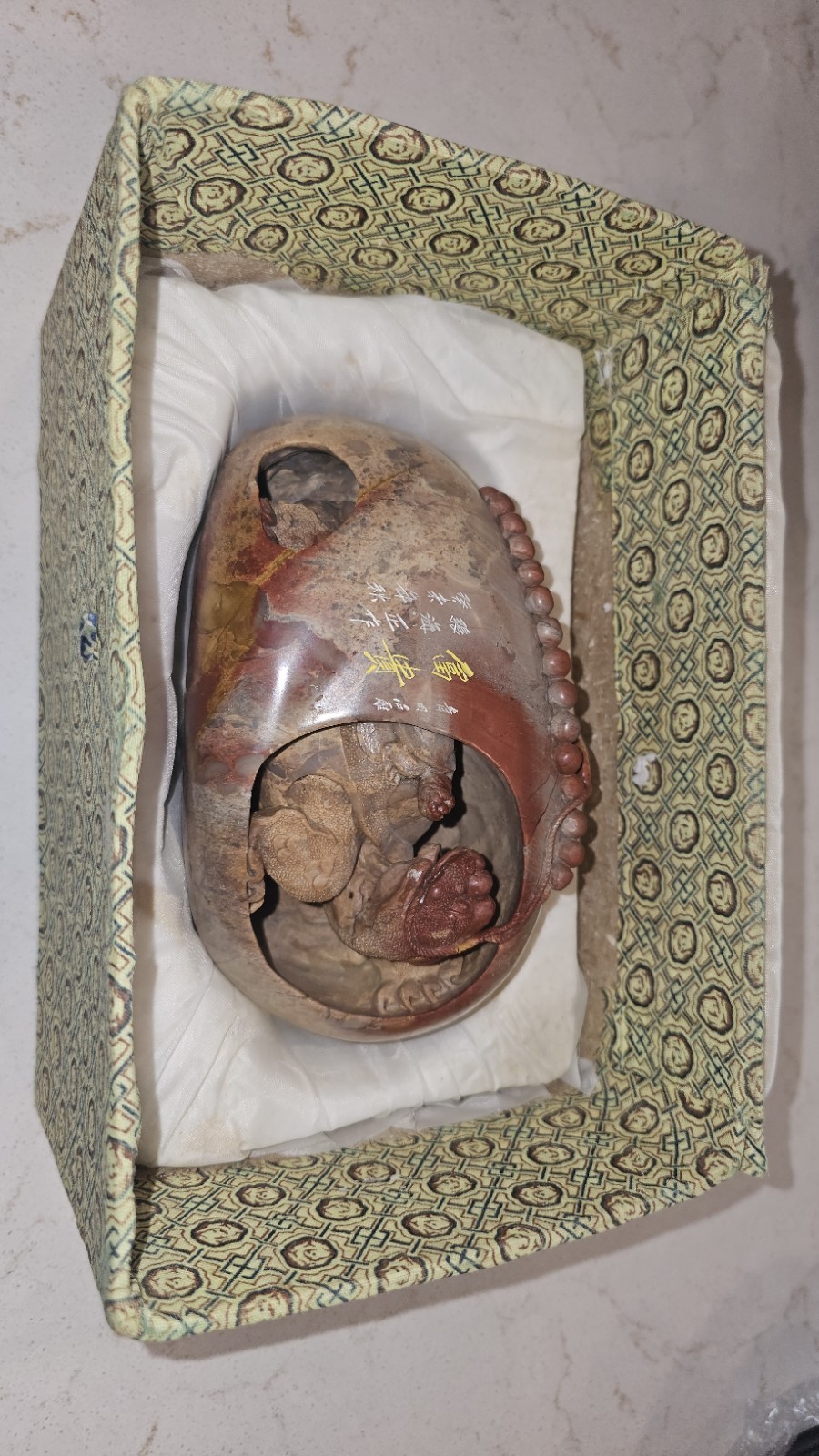 Antique Hand Carved Chinese Fortune Turtle Rare Unique 
