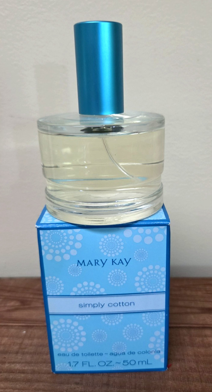 NEW in Box Mary Kay Simply Cotton Eau De Toilette Spray 1.7 oz Perfume Retired