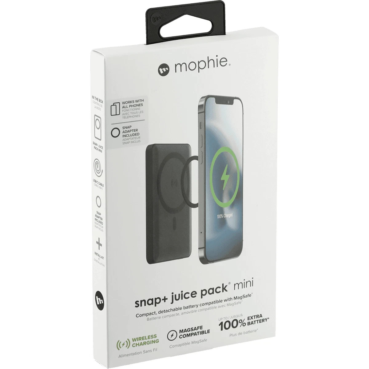 Mophie Snap+ Juice Pack Mini Wireless Magnetic 5000mAh Charger Battery Magsafe